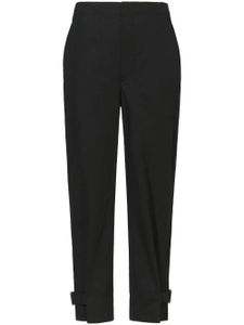 Proenza Schouler White Label pantalon fuselé à chevilles à boucle - Noir