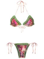 Amir Slama bikini à détail en crochet - Multicolore