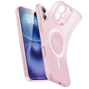 iPhone 16 Zero Clear Case (HaloLock) Frosted Pink