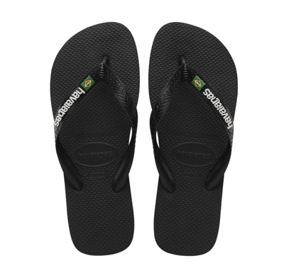 Havaianas Brasil logo black Zwart maat 2728