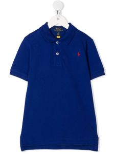 POLO RALPH LAUREN KIDS polo à logo brodé - Bleu