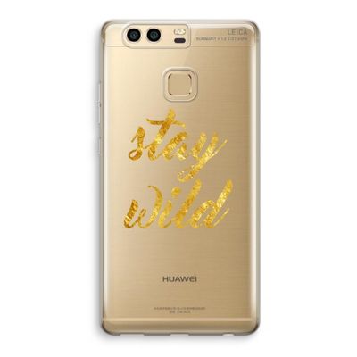 Stay wild: Huawei P9 Transparant Hoesje
