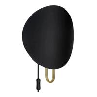 Wandlamp zwart schakelaar E27 fitting diffuus licht Design For the People Spargo