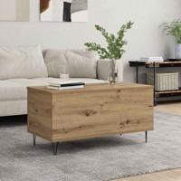 Salontafel artisanaal eikenkleurig 90 x 44.5 x 45 cm
