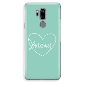 Forever heart pastel: LG G7 Thinq Transparant Hoesje