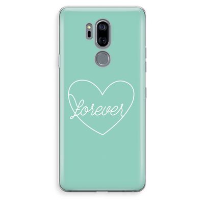 Forever heart pastel: LG G7 Thinq Transparant Hoesje