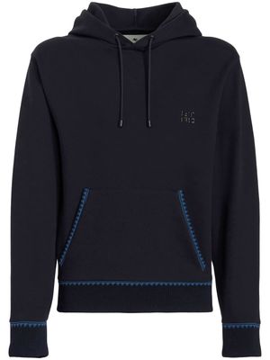 ETRO hoodie à patch logo - Bleu
