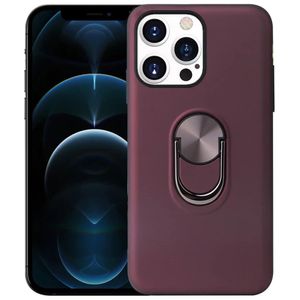 iPhone 12 Pro Max hoesje - Backcover - Ringhouder - TPU - Paars