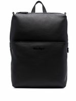 Ferragamo sac à dos en cuir à fermeture zippée - Noir Ferragamo sac à dos en cuir à fermeture zippée - Noir