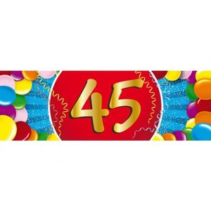 45 jaar versiering sticker