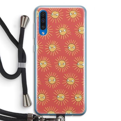 Zon: Samsung Galaxy A50 Transparant Hoesje met koord