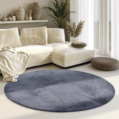 Vloerkleed Leon Rond - Antraciet Xcm - Polypropyleen - Dekbed-Discounter.nl