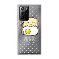 Sleep All Day: Samsung Galaxy Note 20 Ultra / Note 20 Ultra 5G Transparant Hoesje