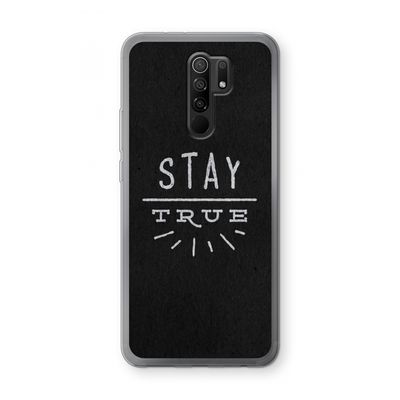 Stay true: Xiaomi Redmi 9 Transparant Hoesje
