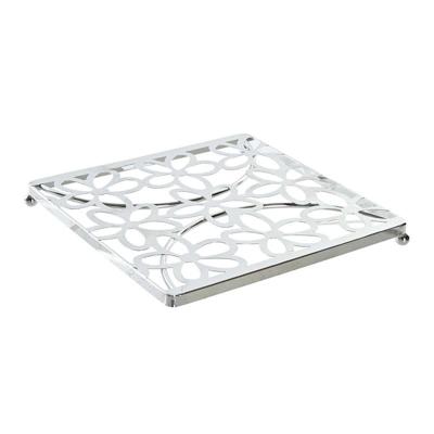 Placemat DKD Home Decor Zilverkleurig Metaal Plastic 18 x 18 x 1,5 cm
