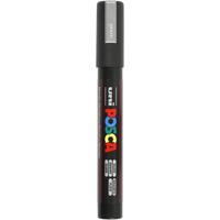 Uni-Posca Posca marker, afm pc-5m, lijndikte 2,5 mm, medium, zilver, 1 stuk