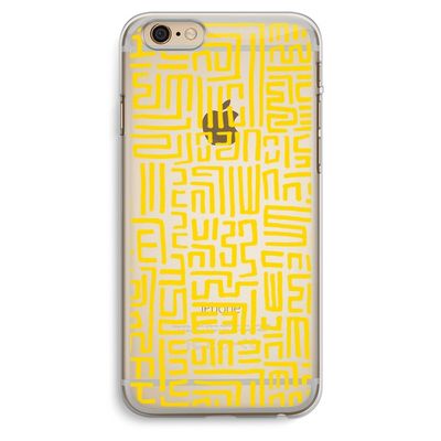 Majorelle Blue Print: iPhone 6 Plus / 6S Plus Transparant Hoesje