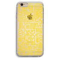 Majorelle Blue Print: iPhone 6 Plus / 6S Plus Transparant Hoesje