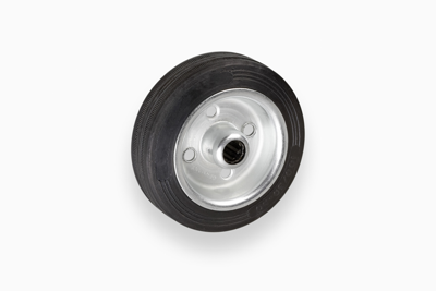 Metafranc Wiel Rubber 100Mm Staal W - WU0810740