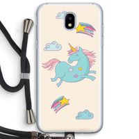 Vliegende eenhoorn: Samsung Galaxy J5 (2017) Transparant Hoesje met koord