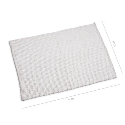 Wicotex Badmat classic braid 60x90 wit