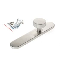 Knopschild rvs blind 45x245mm afgerond