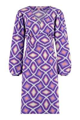 Eline retro dress - blush/lila - 08632