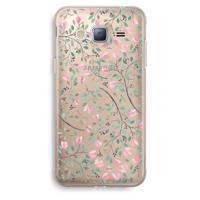 Sierlijke bloemen: Samsung Galaxy J3 (2016) Transparant Hoesje