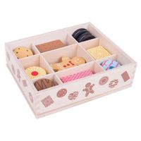 houten kistje met koekjes