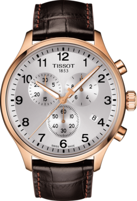 Horlogeband Tissot T1166173603700 / T600043874 XL Leder Bruin 22mm