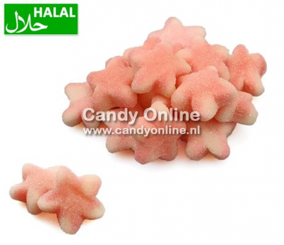 Dolce Plus Dolce Plus -Sugared Pink Twist Stars 250 Gram (Halal)