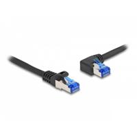 Delock 80219 RJ45 Netwerkkabel, patchkabel CAT 6A S/FTP 2.00 m Zwart 1 stuk(s)