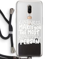 The prettiest: OnePlus 6 Transparant Hoesje met koord