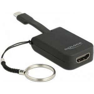 Delock 63942 USB Type-C-adapter naar HDMI (DP Alt Mode) 4K 30 Hz - sleutelhanger