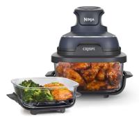Ninja CRISPi Enkel 3,8 l 1700 W Heteluchtfriteuse Blauw, Grijs, Transparant