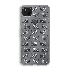 Zwarte poes: Google Pixel 4a Transparant Hoesje