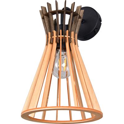 LED Wandlamp - Trion Karo - 1 Lichtpunt tot 10 Watt - E27-fitting - Flexconnect Ready - IP20 - Mat Zwart - Metaal