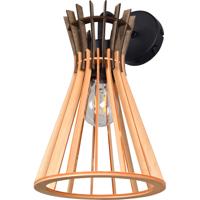 LED Wandlamp - Trion Karo - 1 Lichtpunt tot 10 Watt - E27-fitting - Flexconnect Ready - IP20 - Mat Zwart - Metaal