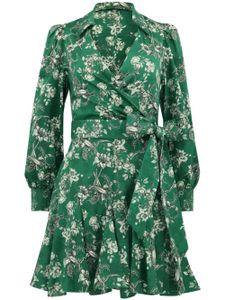 alice + olivia robe portefeuille Alisa à fleurs - Vert