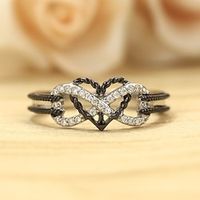 Ring Feest Klassiek Rose goud Zwart Kromi Kostbaar Stijlvol Eenvoudig 1 stuk Zirkonia Lightinthebox