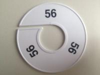 Maatring 11 cm wit/zwart 56