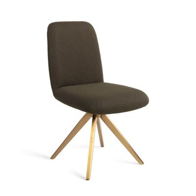Jesper Home Eetkamerstoel 'Taiwa' Draaibaar, Turn Gold, kleur Jungle Jewel