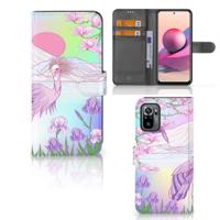 Xiaomi Redmi Note 10S | 10 4G | Poco M5s | Telefoonhoesje | Met pasjeshouder | Bird