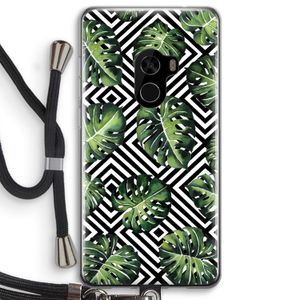 Geometrische jungle: Xiaomi Mi Mix 2 Transparant Hoesje met koord