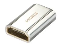 Lindy 41509 tussenstuk voor kabels HDMI Type A (Standard) HDMI Type A (Standaard) Metallic