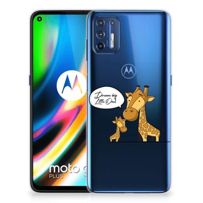 Motorola Moto G9 Plus Telefoonhoesje met Naam Giraffe Motorola Moto G9 Plus Telefoonhoesje met Naam Giraffe