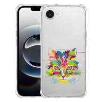 Apple iPhone 16e Hoesje - Cat Color TPU Antishock Apple iPhone 16e Hoesje - Cat Color TPU Antishock