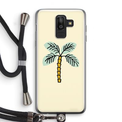 Palmboom: Samsung Galaxy J8 (2018) Transparant Hoesje met koord