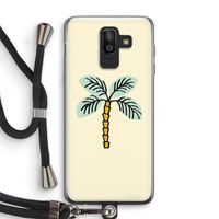 Palmboom: Samsung Galaxy J8 (2018) Transparant Hoesje met koord
