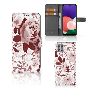 Hoesje Samsung Galaxy A22 5G Watercolor Flowers